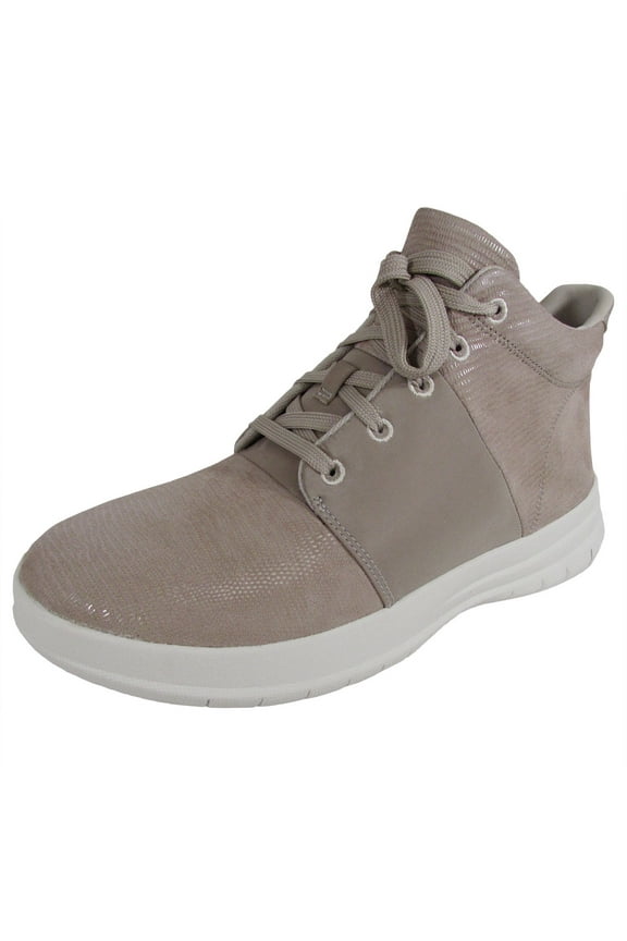 Womens Sporty Pop X Lizard Print High Top Sneakers, Nude Pink, US 5