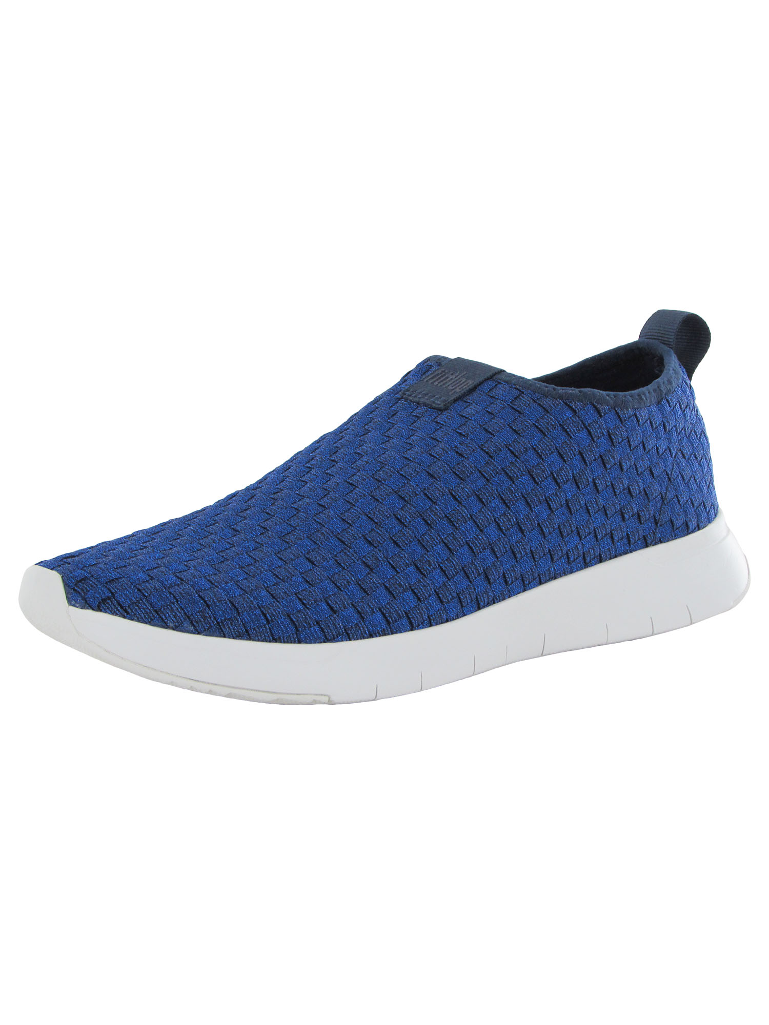 Fitflop Womens Stripknit Slip On Sneaker Shoes, Midnight Navy, US 
