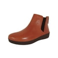 thumbnail image 1 of Fitflop Womens Superchelsea Pull On Leather Boot Shoes, Dark Tan, US 5, 1 of 3