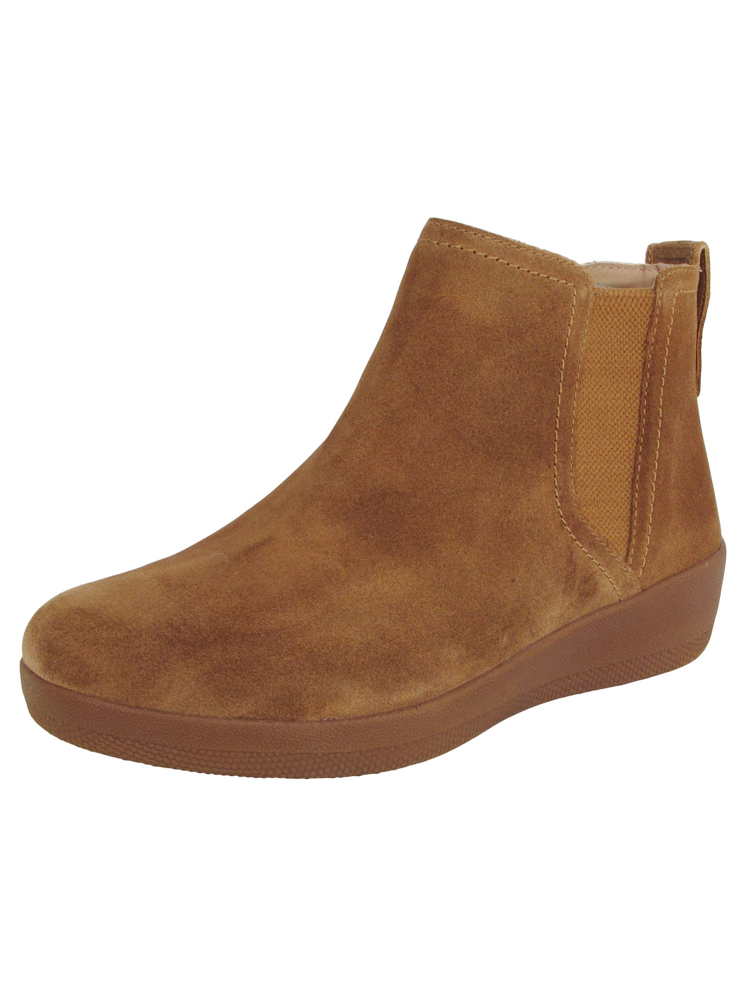 Fitflop Womens Superchelsea Pull On Suede Boot Shoes Caramel US 5