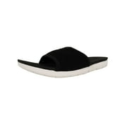 Fitflop Womens Uberknit Slide Sandal Shoes, Black, US 6