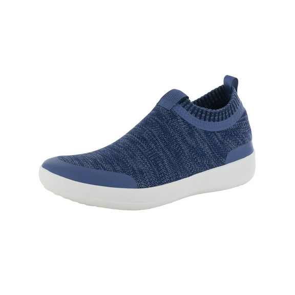 Fitflop Womens Uberknit Slip On Sneaker Shoes, Indian Blue/Powder Blue, US 7.5