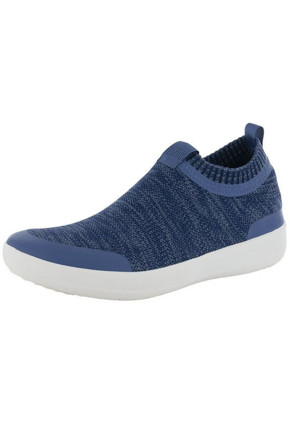 Womens Uberknit Slip On Sneaker Shoes, Indian Blue/Powder Blue, US 7.5