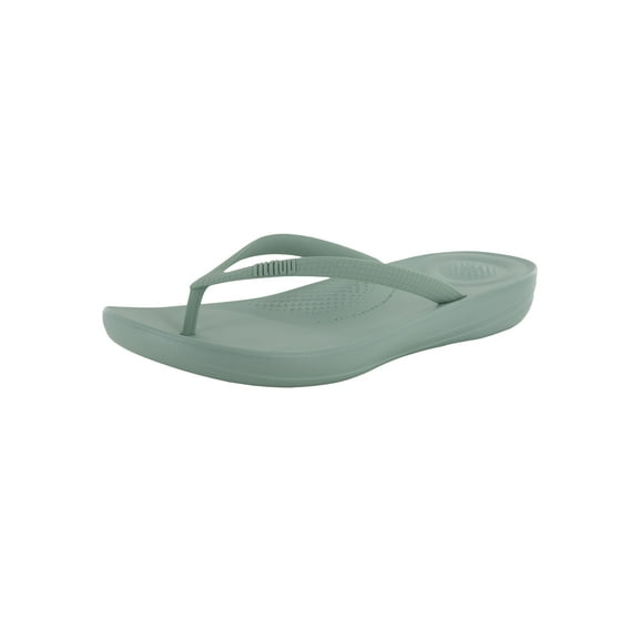 Fitflop Womens iQushion Ergonomic Flip Flop Shoes, Aqua, US 5