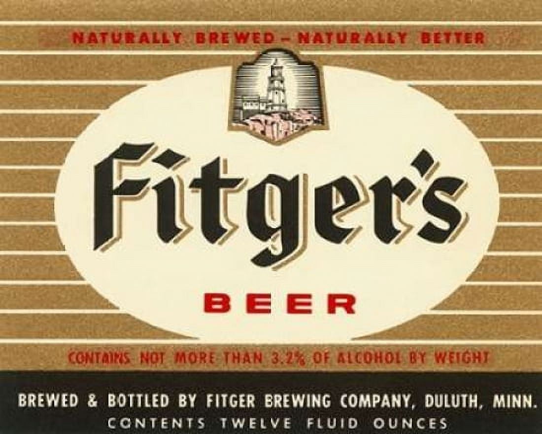 Fitgers Beer Canvas Art - Vintage Booze Labels (22 x 28)