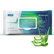 FifthPulse Disposable Body Wipes For Adults (40) - Premoistened Body Wipes For Adult Bathing, Extra Large - 8" x 12" Washcloths