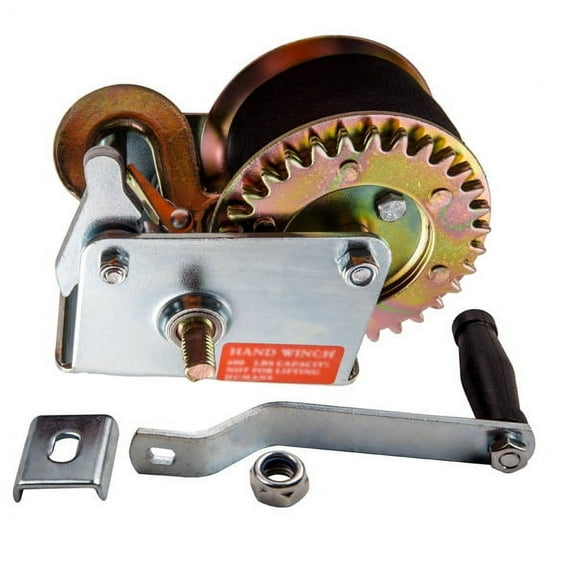 Fithood 1 Left and 1 Right 2" Tow Dolly Lashing Winch Truck Rack Tie Down Strap Ratchet