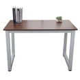 thumbnail image 1 of Fithood 110cm Decent High Strength Wooden Computer Desk Brown, 1 of 4