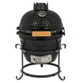 thumbnail image 1 of Fithood 13in Round Ceramic Charcoal Grill Black, 1 of 5