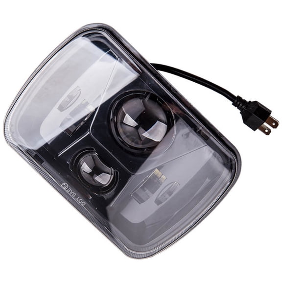 Fithood 7X6" 5X7" LED Headlight For Jeepf Wrangler YJ 1986-95 for Cherokee XJ 1984-2001