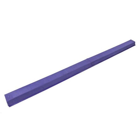 Fithood 8 Feet Young Gymnasts Cheerleaders Training Folding Balance Beam Purple Plain Flannelette & Purple PVC