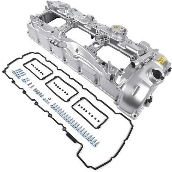 Fithood Aluminum Rocker Valve Cover with Gasket + Cap 11127570292 for BMWf 135i 335i 435i 535i GT xDrive 640i Gran Coupe 740Li xDrive X1 X2 X4 X5 X6 M2