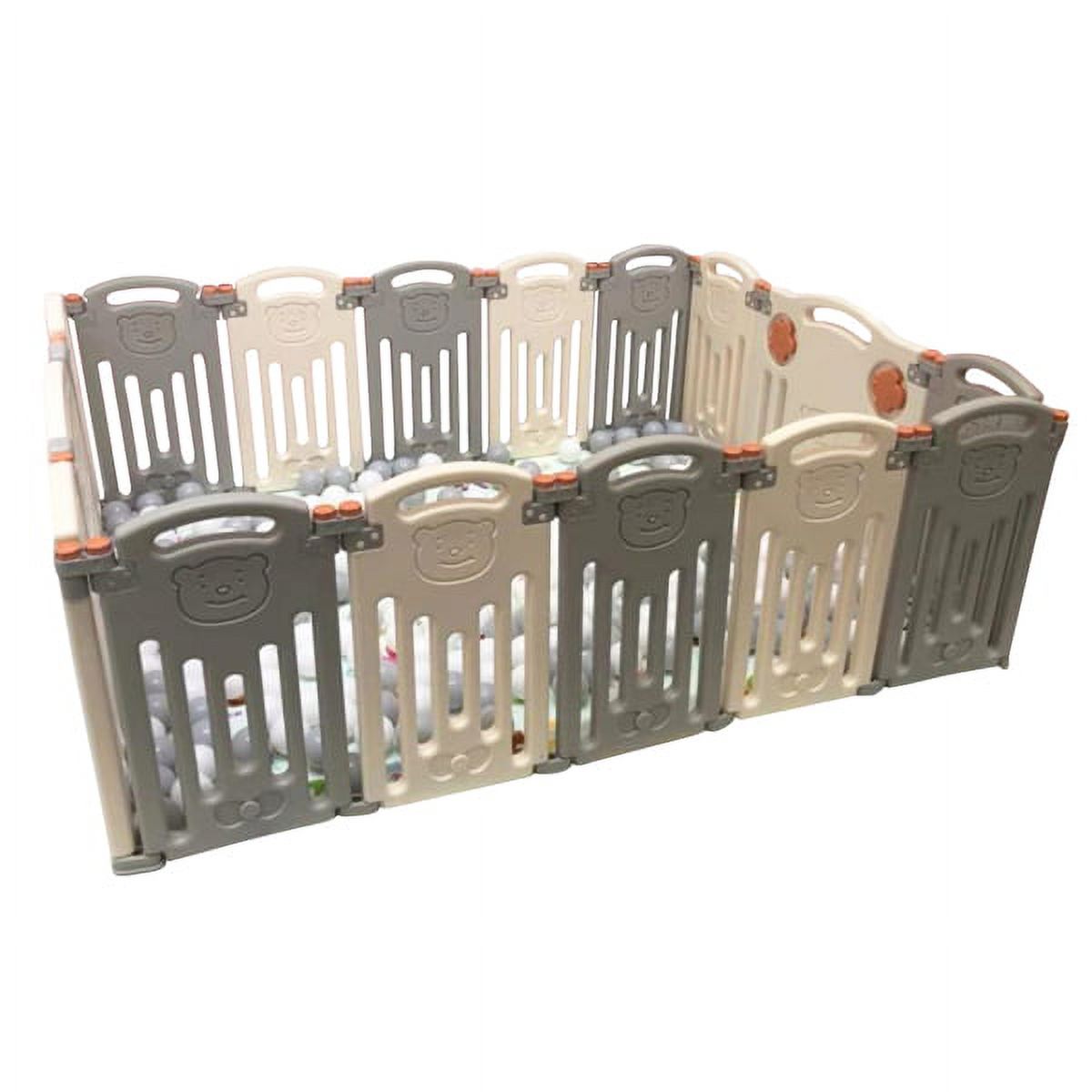 Fithood Baby 16 Panel Playpen Activity Centre Safety Play Yard Foldable