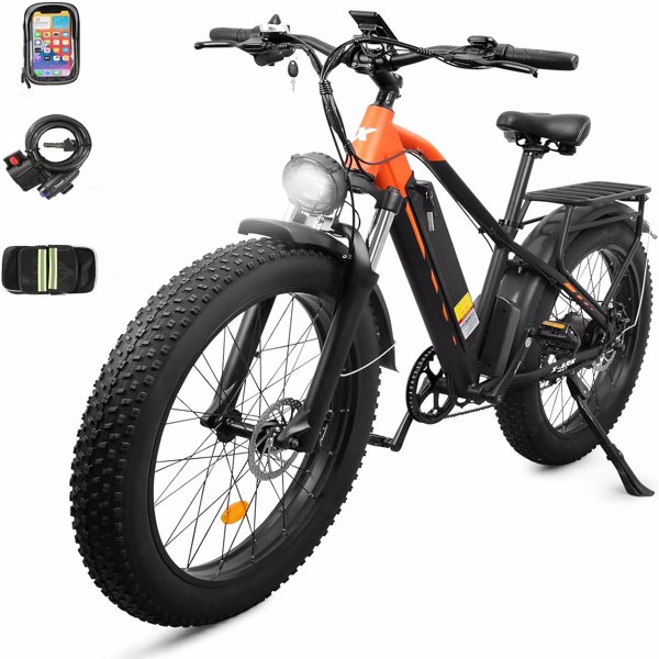 Fithood Electric Bike 1000W Motor Fat Tire 26x4 Mountain Bike[Unable to ship on weekends, please place orders with caution]