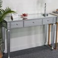 thumbnail image 1 of Fithood FCH Three Drawers Mirror Table Dressing Table Console Table, 1 of 5