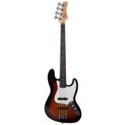 Fithood Glarry Electric GJazz Bass Guitar Cord Wrench Tool Sunset Color