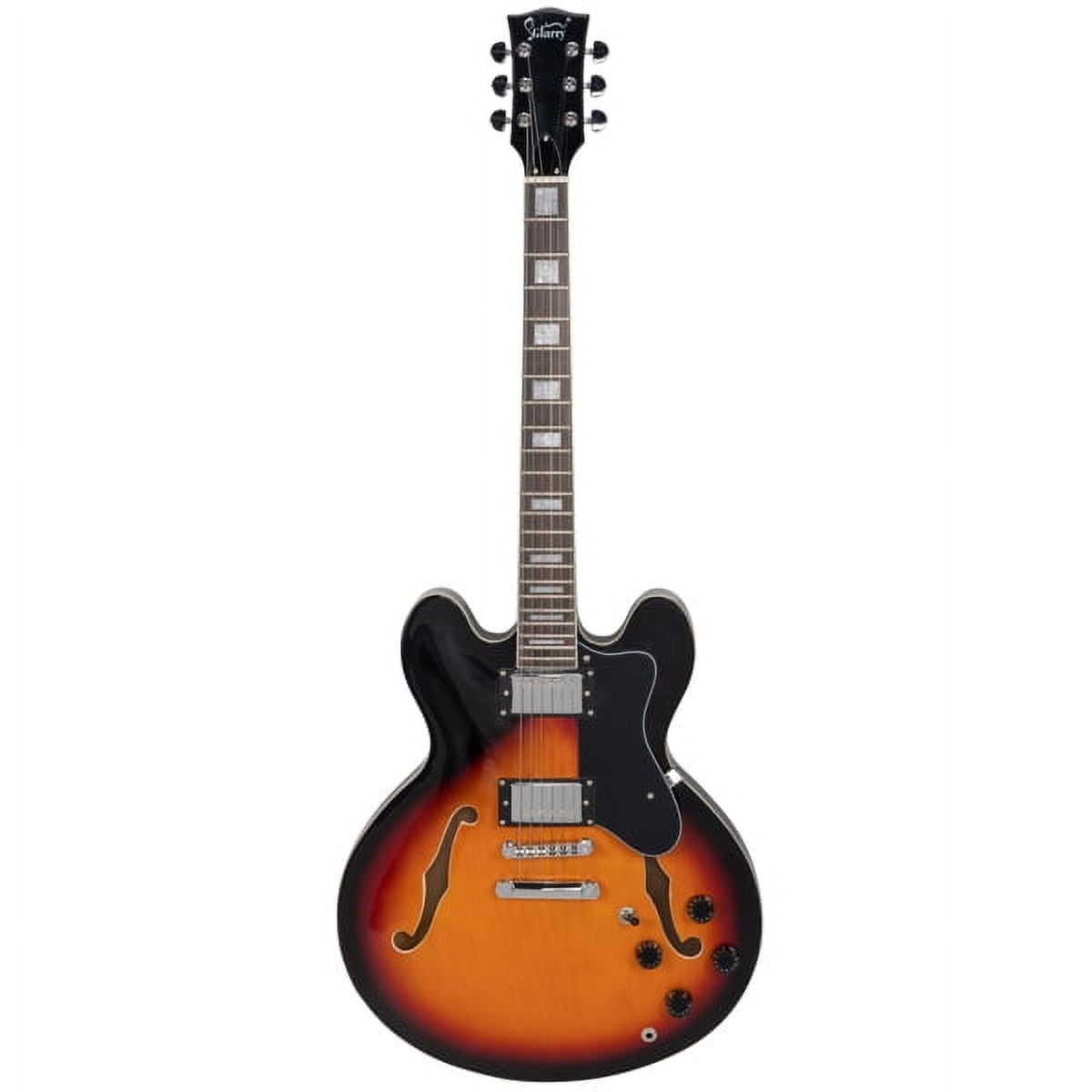 Fithood Glarry GGS101 Electric Guitars Semi Hollow Body Tune o