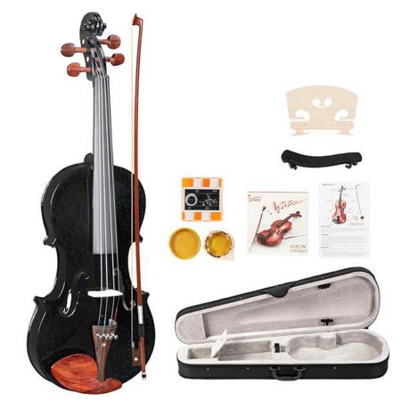 Fithood Glarry GV103 4/4 Spruce Panel Violin Matte Black