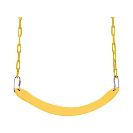 Fithood Heavy Duty Swing Seat Set Accessories Replacement Swings Slides Gyms Outdoor yellow