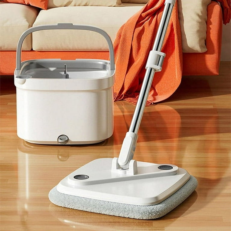 Fithood Joybos® Easy Washing Square Spin Mop & Bucket System With 4 Refills
