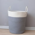 thumbnail image 1 of Fithood Large Baskets for Blanket Cotton Rope Woven Storage Baskets with Strong Handles Nursery Laundry Basket Kids Toy Hamper, 1 of 4