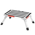 thumbnail image 1 of Fithood New Folding Aluminum Platform Step Stool RV Ladder With Reflective Stripe+Handle, 1 of 5
