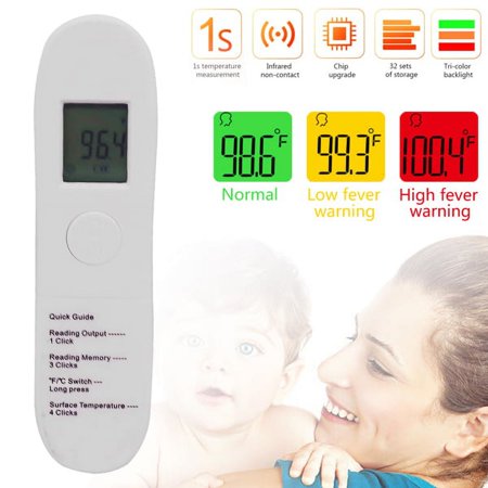 Fithood No-Touch Forehead Thermometer LCD Digital Infrared Thermometer for Adults/Kids