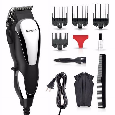 Fithood Professional Hair Clippers, Corded Hair Clippers for Men Kids, Strong Motor baber Salon Complete Hair and Beard, Clipping and Trimming Kit,
