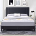 thumbnail image 1 of Fithood Queen Size Bed Frame, Velvet Queen Upholstered Platform Bed with Headboard, Mattress Foundation, Strong Wood Slat Support Bed Frames, No Box Spring Needed, Noise Free,Easy Assembly, 1 of 5