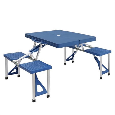 Fithood Siamese Folding Tables and Chairs-Plastic PS Thickening