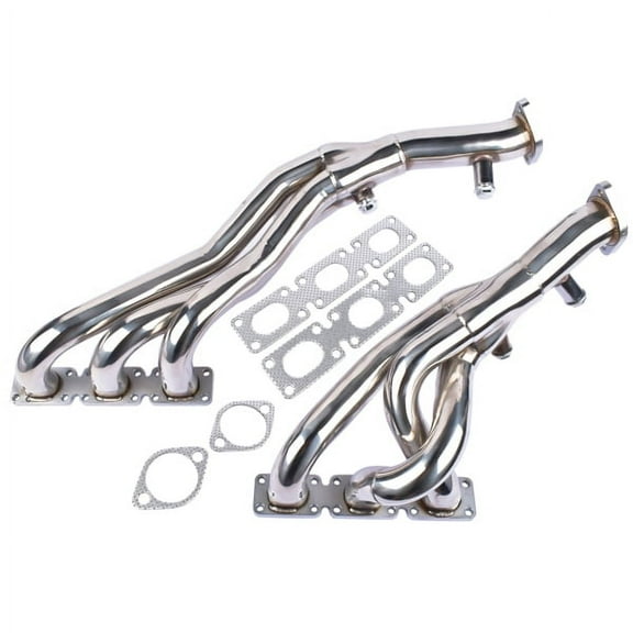 Fithood Stainless Exhaust Header Manifold for BMWf E46 323i 328i Z3-528I/M54 E93 E94 2.5L 2.8L 3.0L L6 2001-2006