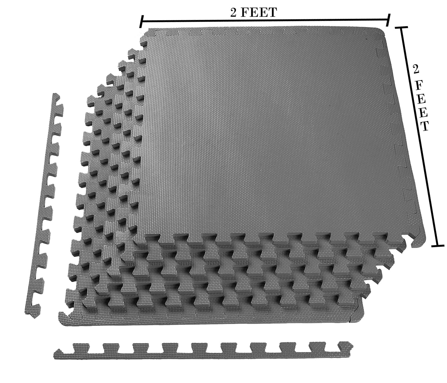 Fitit 1/2 in. Extra Thick EVA Foam Mat with Interlocking Tiles 24