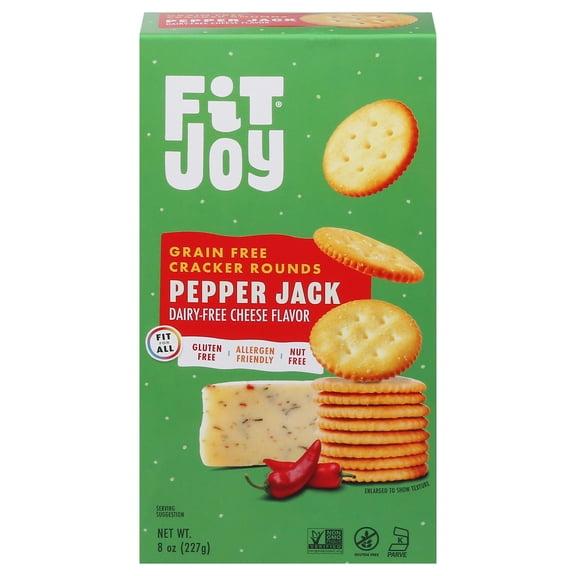 Fitjoy - Cracker Round Pepper Jack - CS of 8-8 OZ