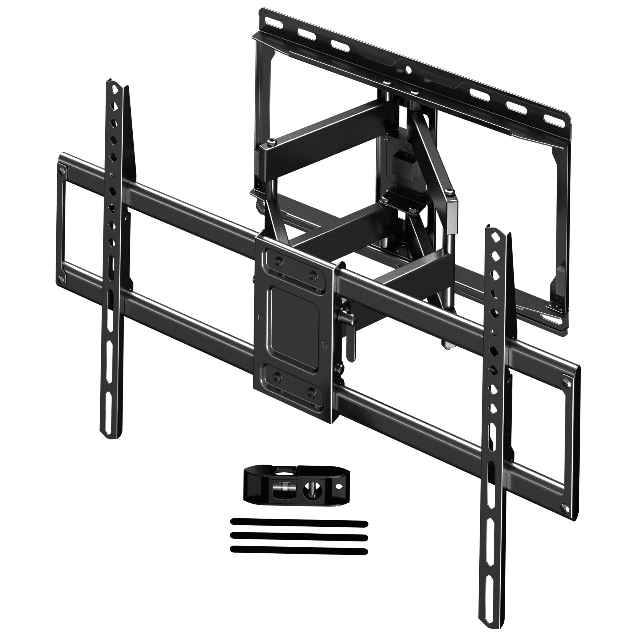 FitMetal FitMetal Large Full Motion TV Wall Mount for 47-92 inch TVs Swivels Tilts Extension Rotation Holds up to 132lbs Max VESA 600x400mm, Fit 16" Wood Stud