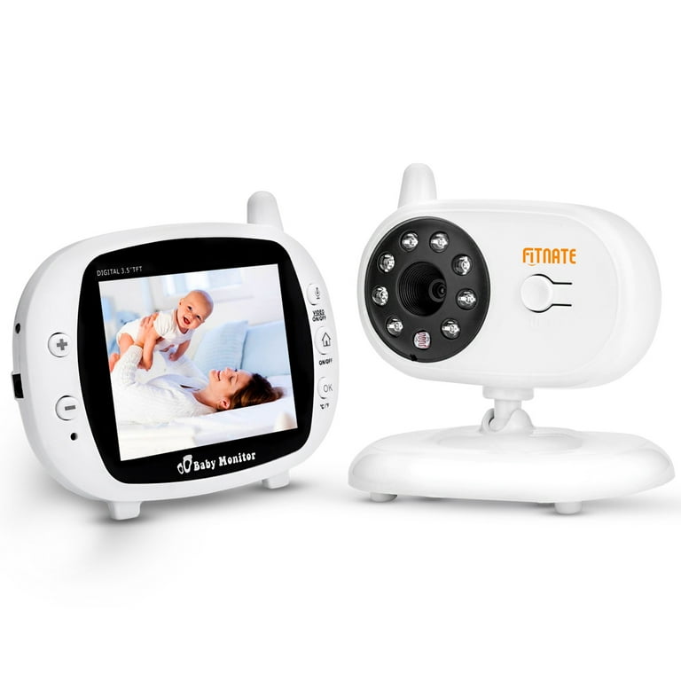 Wireless 2.4GHz Intercom Baby Monitor 2.4' TFT LCD Video Camera LED Night  View