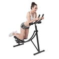 thumbnail image 1 of Fitness Ab Machine with LED Display, 3 Adjustable Resistance Levels Ab Workout Equipment for Home Gym Support 330lbs Black, 1 of 11