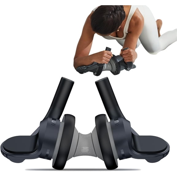 Fitness Ab Roller Wheel with Elbow Support Trainer Roller Workout Equipment for and Gym Exercise Roller for Men and Women