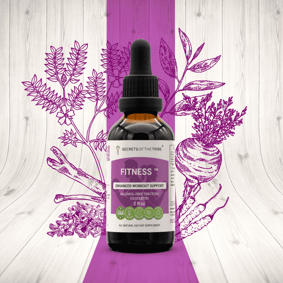 Secrets Of The Tribe Fitness Blend Tincture Dietary Supplement, Natural Extract, Made from Maca, Ashwagandha, Green Tea, Cordyceps, Rhodiola, Tribulus 2 oz