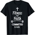 thumbnail image 1 of Fitness And Faith Committed To Both T-Shirt, 1 of 3