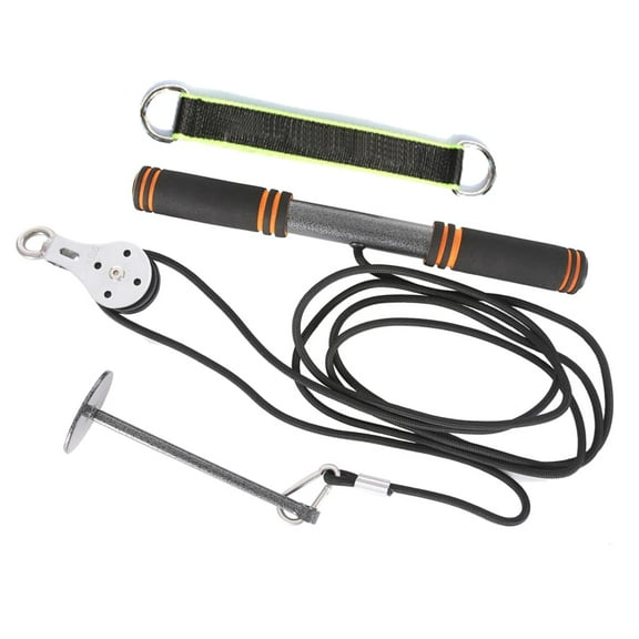 Fitness Arm Biceps Triceps Shock Wave Blaster Strong Energy Stick Pull Rope Wrist Roller Forearm Workout Hand Gripper Strengthening Trainning