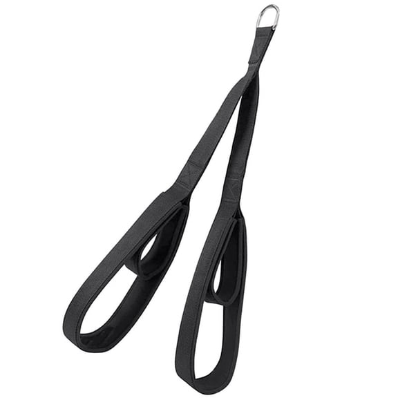 Fitness Arm Strength Rope Anti-Slip Muscle Training Long Triceps Strap Carabiner Pulldown Rope for Facepulls/Push Downs