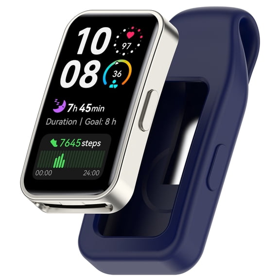 Fitness Band Clip on Silicone Cover Universal Design Secure Clasp Lightweight Durable Portable Stylish Accessory for Most Smart Bands