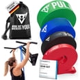 thumbnail image 1 of Fitness Bands, Resistance Bands with Bag, Door Anchor (with Sets) and Exercise Guide - Single  in Value Set, Pull-Up Band Fitness Band for Calisthenics, 1 of 7