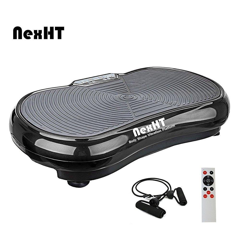 Fitness Body Shape Vibration Platform Crazy Fit Exercise Machine (Black