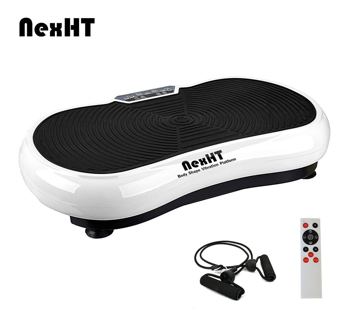 Fitness Body Shape Vibration Platform Crazy Fit Exercise Machine (White