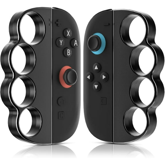 Fitness Boxing Hand Grips for Switch 2 Joycon, [Separate 4 Finger Ring Design] Boxing Accessories Compatible with NS Switch 2 Sports and Switch 2 Boxing Game, 2 Packs - Black