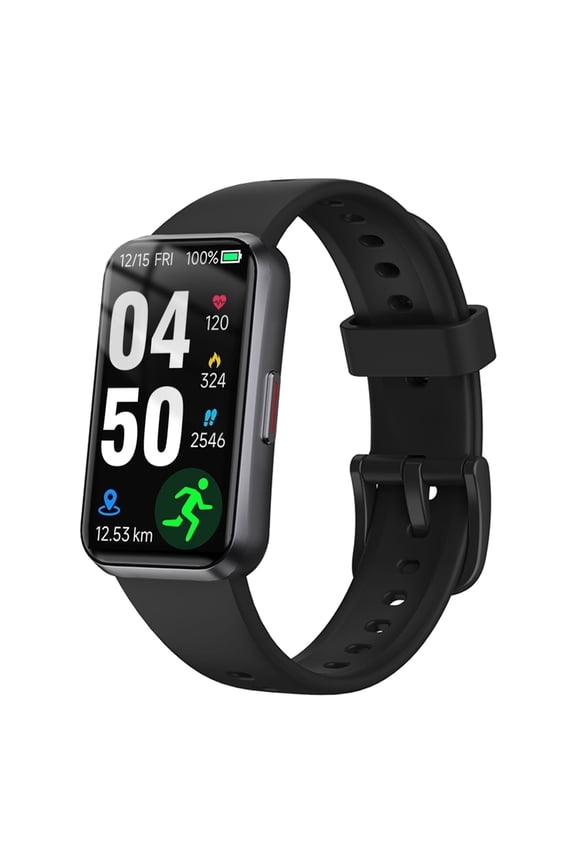 1.47" Fitness Tracker Smartwatch for Women Men with Multiple Sport Modes Step Counter Bluetooth Calls (Make/Answer) IP68 Waterproof, Fitness Tracker Compatible with Android/iOS, for Gifts, Black