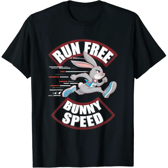 Fitness Bunny Runners Run Bunny Speed Rabbit T-Shirt All Size S-5XL