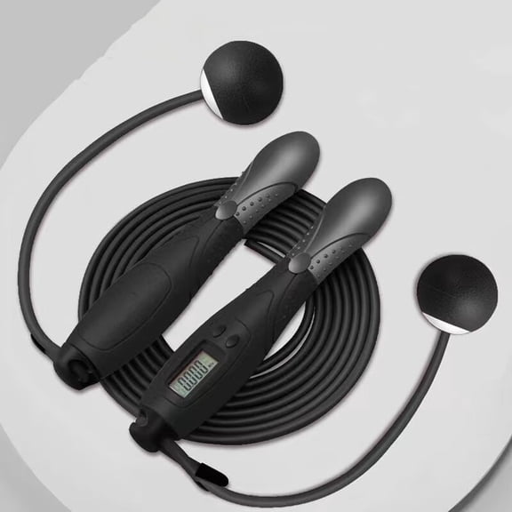 Fitness Cordless Electronic Jumping Rope Counting Speed Skipping Counter Gym Fitness Skipping Smart Jump Rope With LCD Screen Adjustable