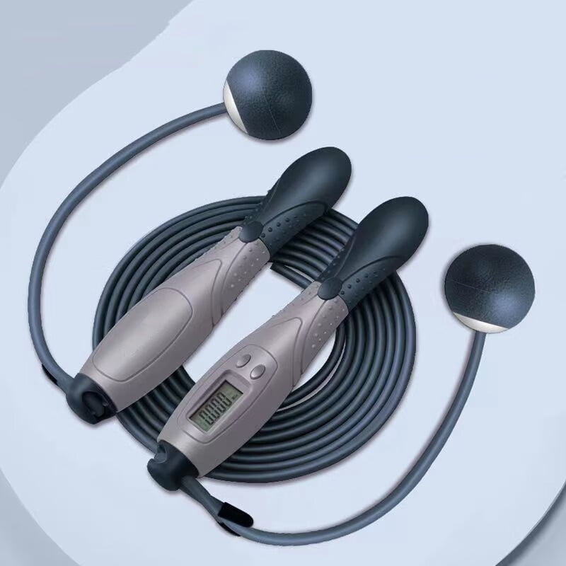 Synchronized Jump Rope Fitness Cordless Electronic Jumping Rope Counting Speed Skipping ...